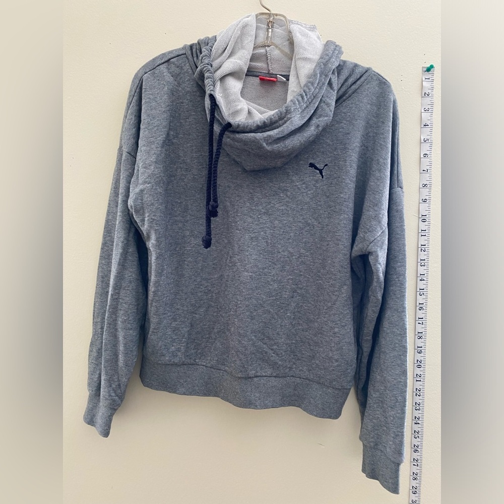 PUMA cowl neck with draw sweatshirt for women